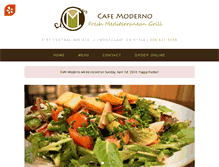 Tablet Screenshot of cafe-moderno.com